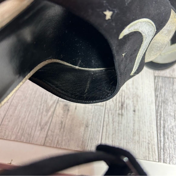 Hermes Tournis wedge sandals black celestial witch Halloween size 38 RARE - Picture 12 of 16